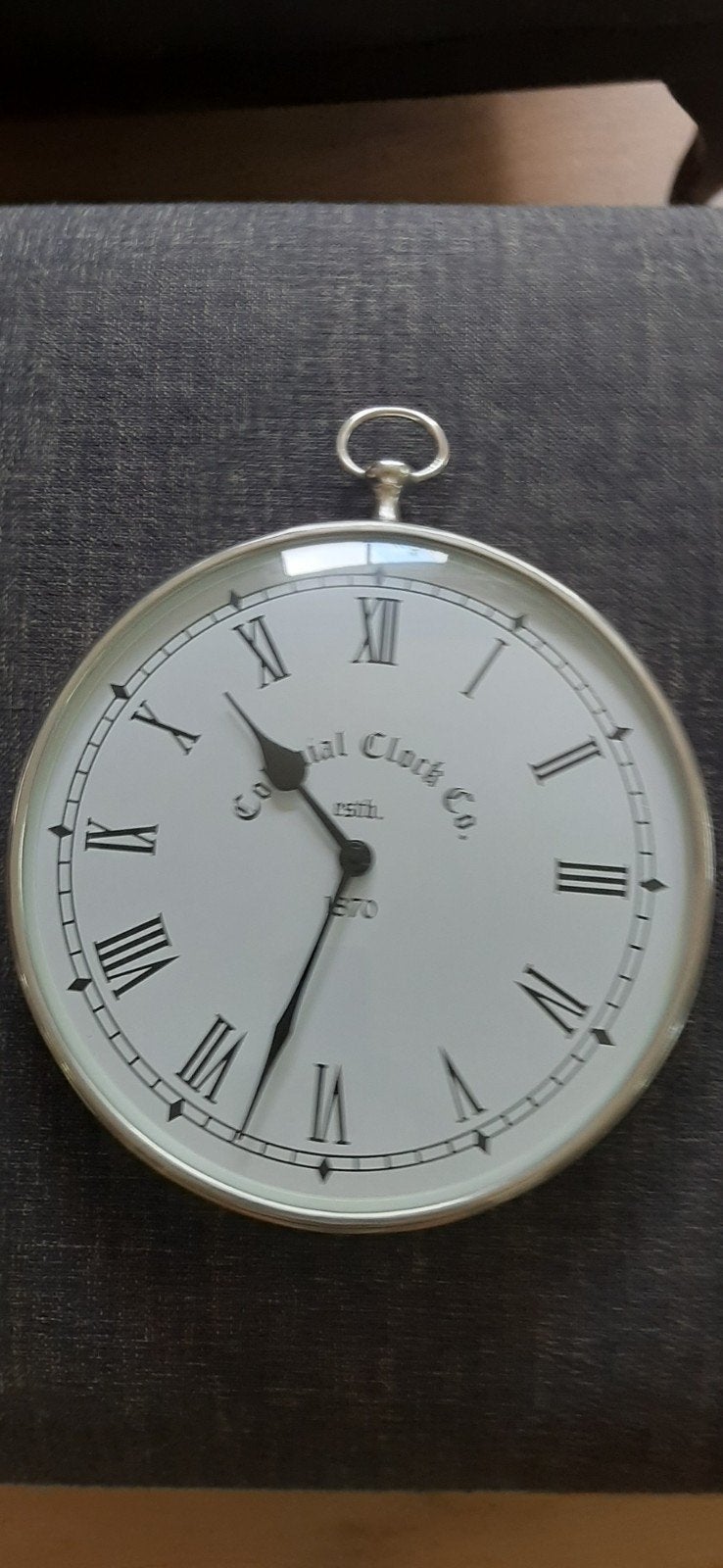 Nieuwe wandklok in zakhorloge-stijl - Colonial Clock Co., Ophalen of Verzenden