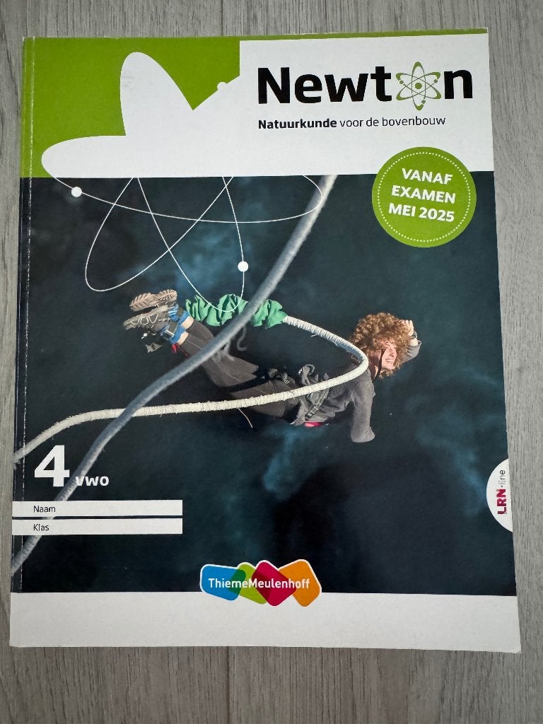 Newton 4 VWO, Boeken, Ophalen, VWO, Natuurkunde, ThiemeMeulenhoff