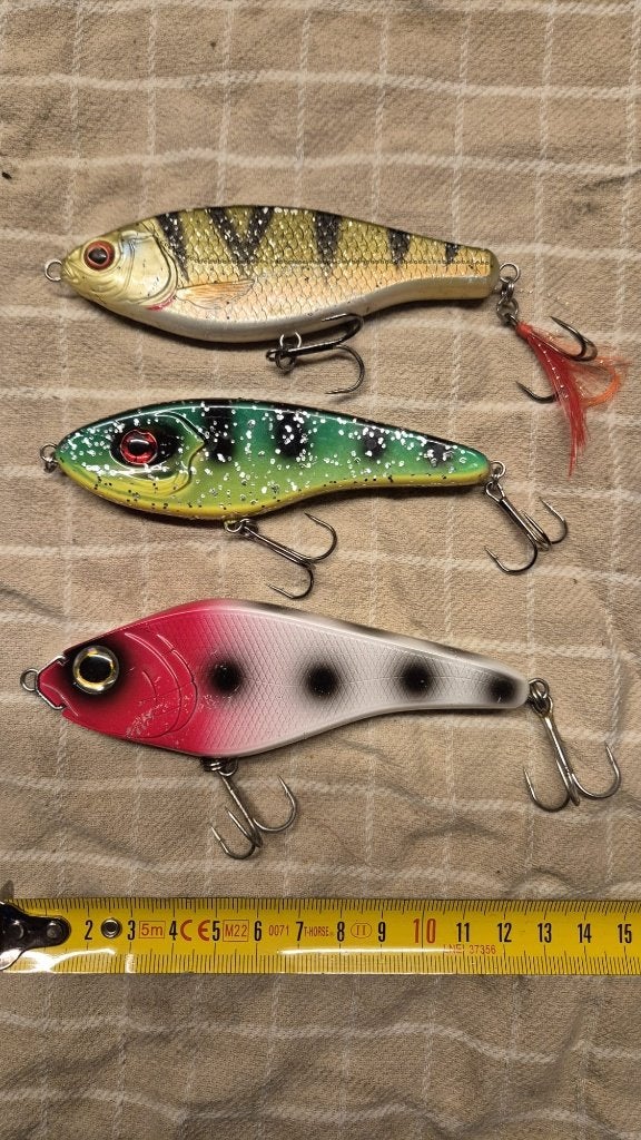 Jerkbait 3 stuks, Watersport en Boten, Ophalen of Verzenden, Zo goed als nieuw, Overige typen