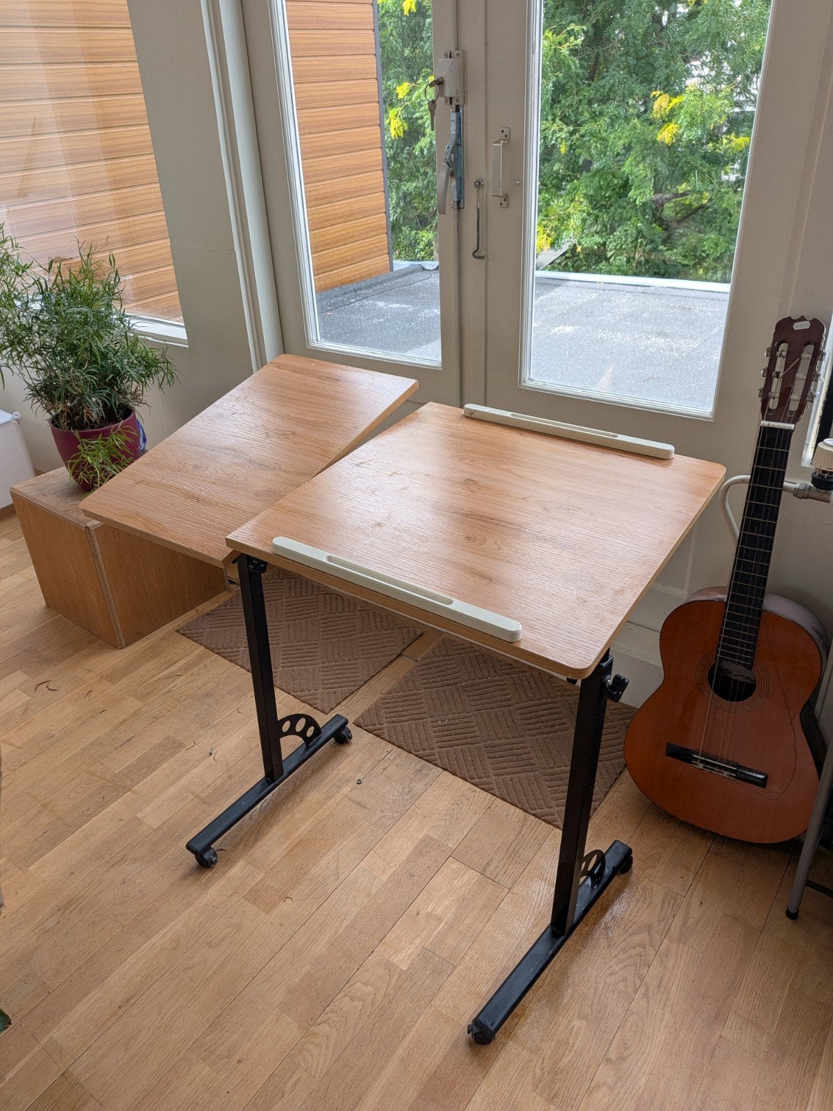 Standing work desk, Ophalen