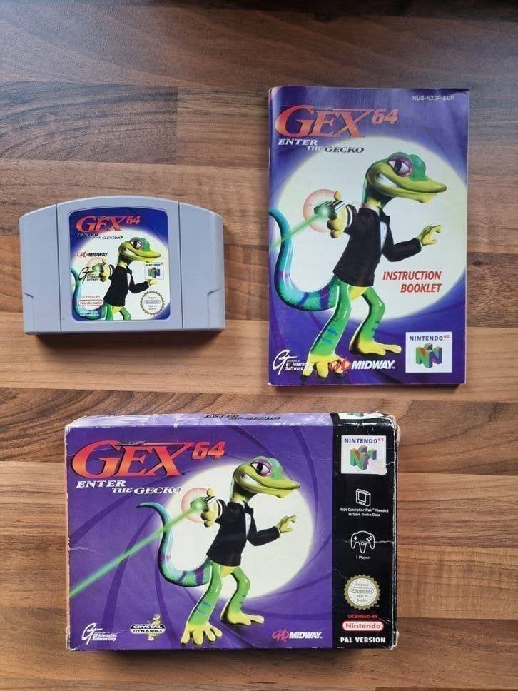 Gex 64 | Compleet | Met Boxprotector, Spelcomputers en Games, Avontuur en Actie, 1 speler, Ophalen of Verzenden, Zo goed als nieuw