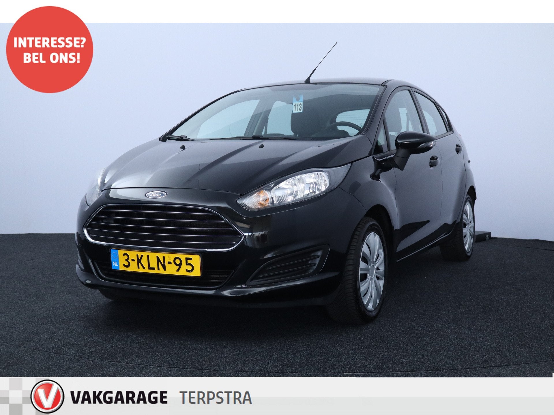 Ford Fiesta 1.0 Champion /D-Riem Verv. 92.000KM! /5-Drs /Air, Voorwielaandrijving, Euro 5, Stof, 525 kg