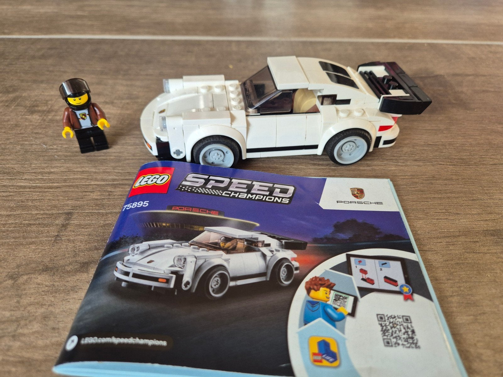 1974 Porsche 911 Turbo 3.0 lego, Gebruikt, Lego, Inclusief instructies, Speed Champions