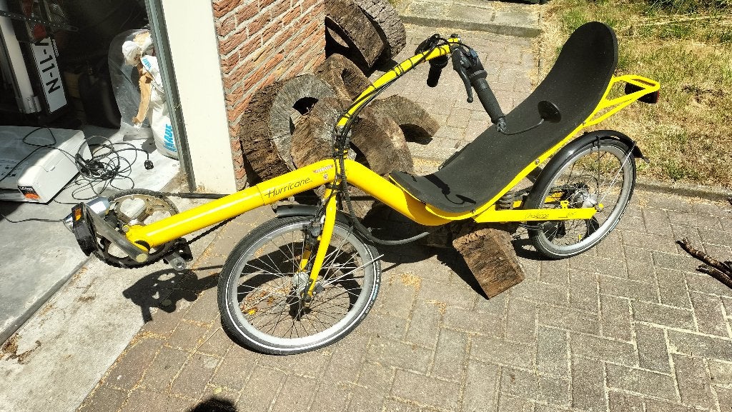 ligfiets, Fietsen en Brommers, Fietsen | Ligfietsen, Gebruikt, Velgrem, Bovenstuur, Ophalen
