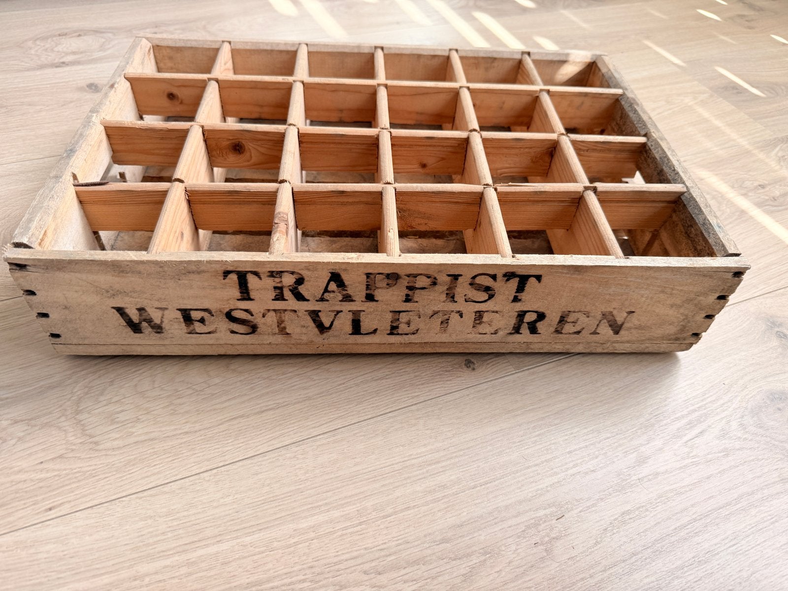 Vintage Trappist Westvleteren houten bierkrat, Ophalen