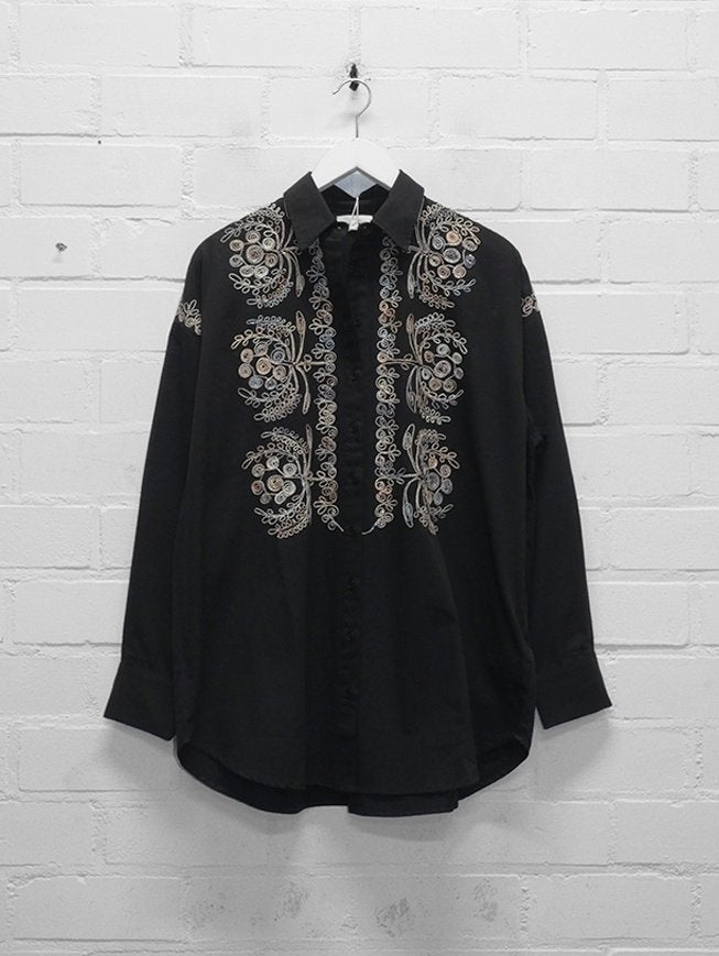 Antik Batik - Prachtige tuniek - blouse maat M/L- Nieuw €419, Maat 38/40 (M), Verzenden, Zwart, Nieuw