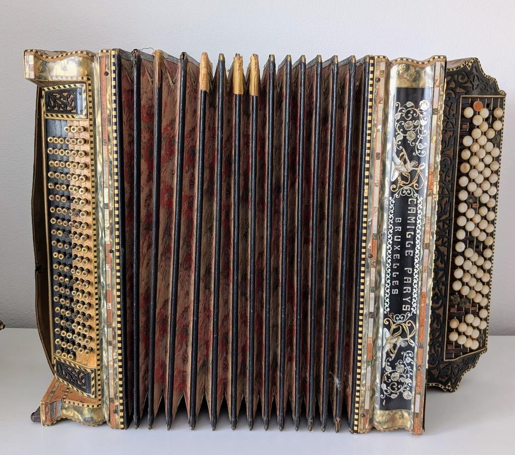 Antieke Accordeon Camille Parys Bruxelles, Ophalen, Gebruikt, Overige merken