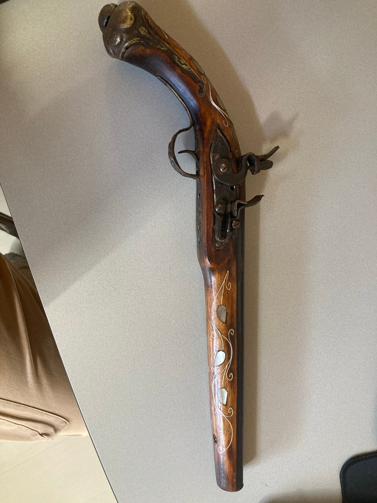 Decoratieve Onklaar Gemaakte Flintlock Pistool, Ophalen of Verzenden
