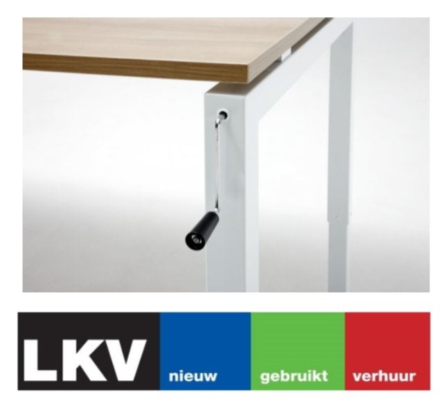 Bureaus verstelbaar d.m.v. slinger (Show/proefmodel), Ophalen, Zo goed als nieuw, Computerbureau