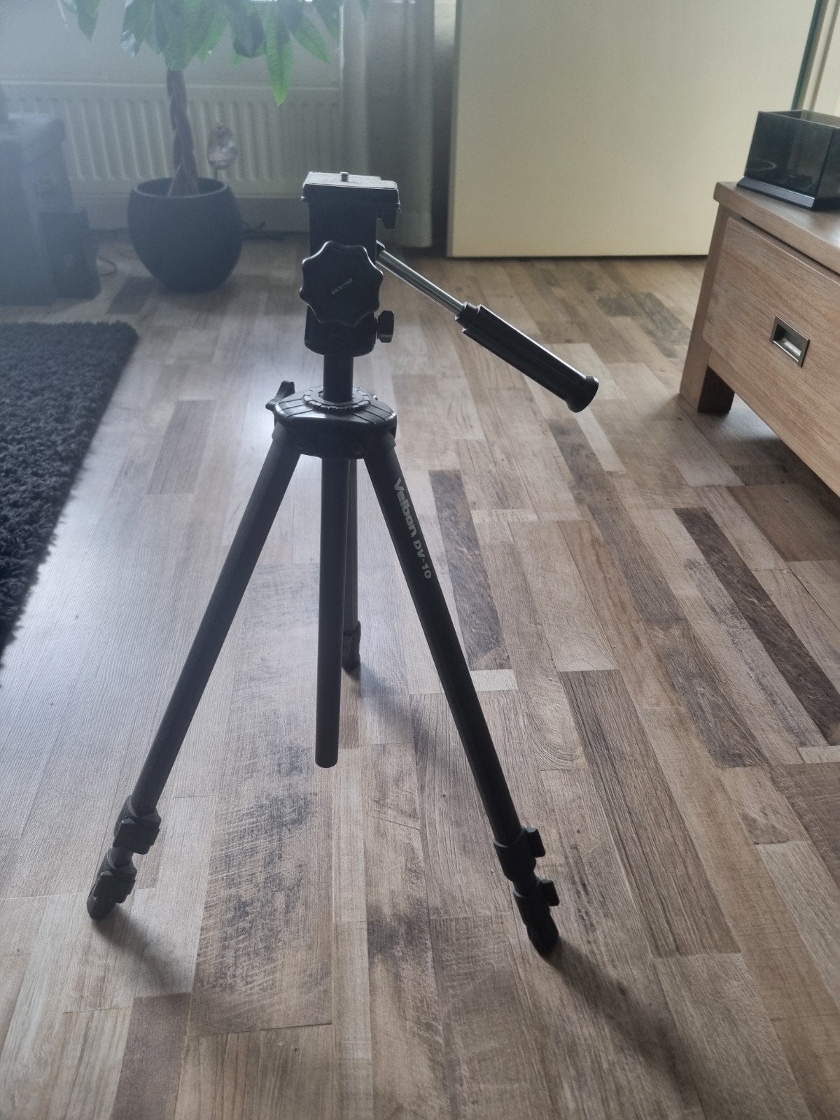 Velbon DV-10 statief - Gebruikt, Ophalen, Gebruikt, Driepoot, 150 tot 175 cm