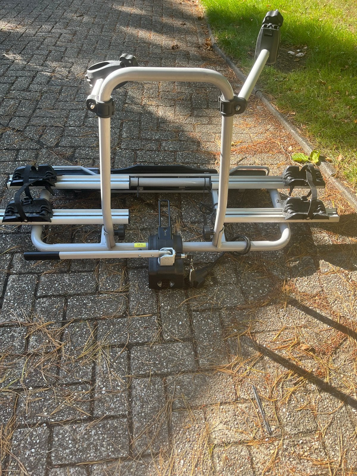 Stevige trekhaak fietsendrager voor 2 fietsen, Ophalen of Verzenden, 2 fietsen, Gebruikt, Trekhaakdrager