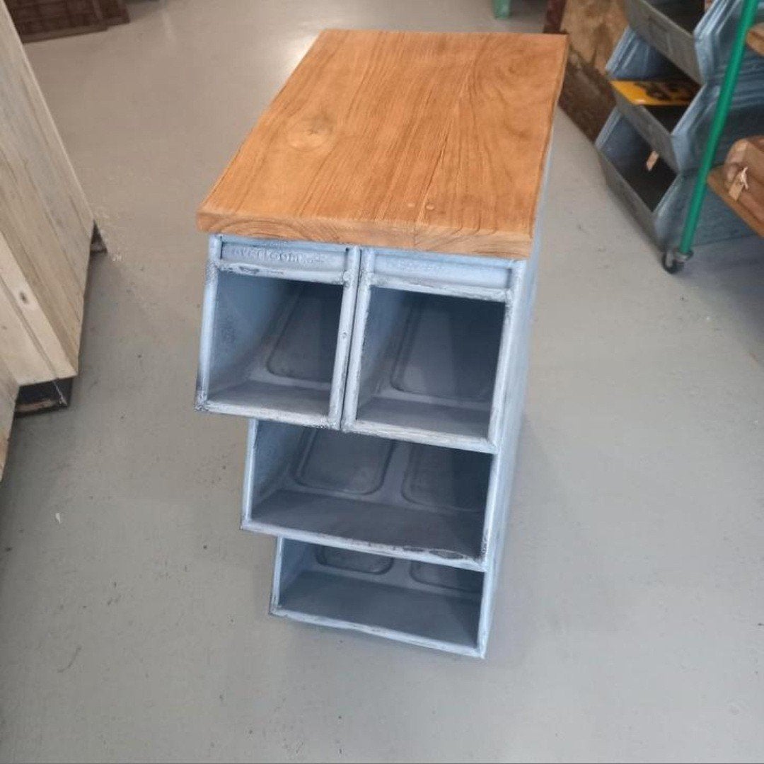 Industriële gruttersskastje - metalen kast - stapelbak, B, Gebruikt, C, A
