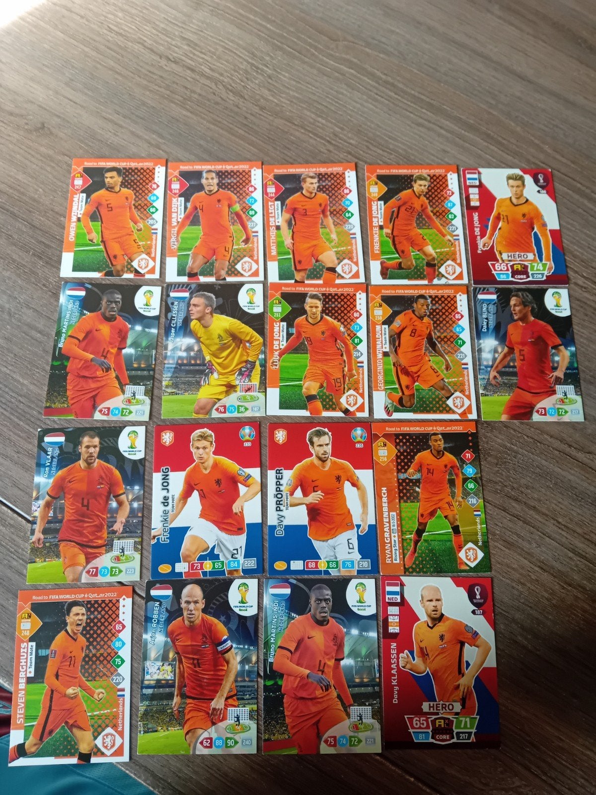 Voetbalkaartjes  Oranje WK/EK - Diverse Spelers, Ophalen of Verzenden, Zo goed als nieuw, Overige binnenlandse clubs, Spelerskaart