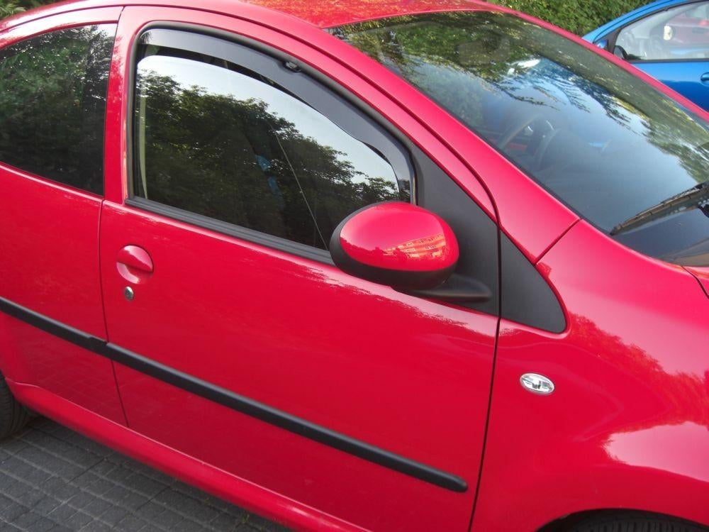 Zijwindschermen donker pasvorm tbv peugeot oa 107 206 boxer, Auto diversen, Tuning en Styling, Ophalen of Verzenden