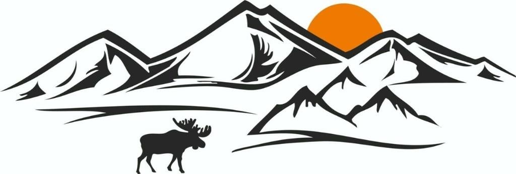 camper caravan bus sticker landschap eland