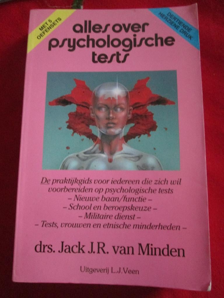 Alles over psychologische tests Jack van Minden 13e druk, Boeken, Ophalen of Verzenden, Zo goed als nieuw