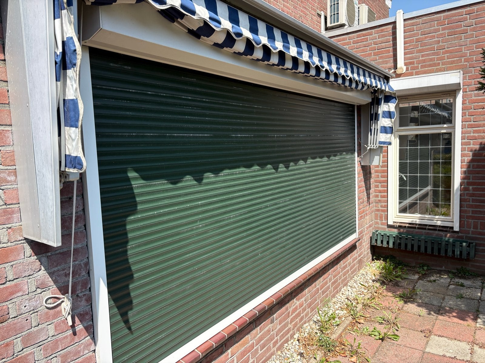 Elektrisch rolluik 330x167 cm - Groen, Ophalen, Gebruikt, Overige kleuren, 200 cm of meer