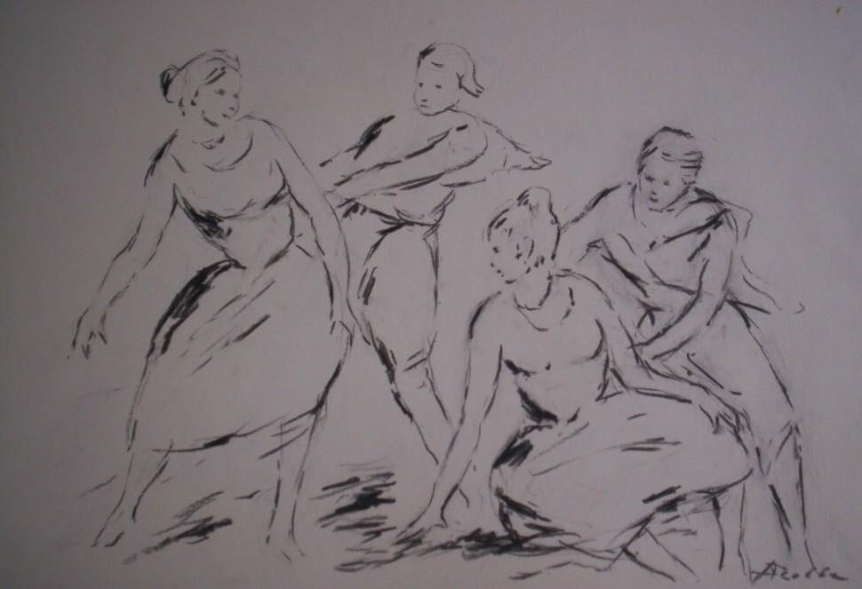 Albert Robbe.1943.Danseressen.Krachtig werk., Ophalen