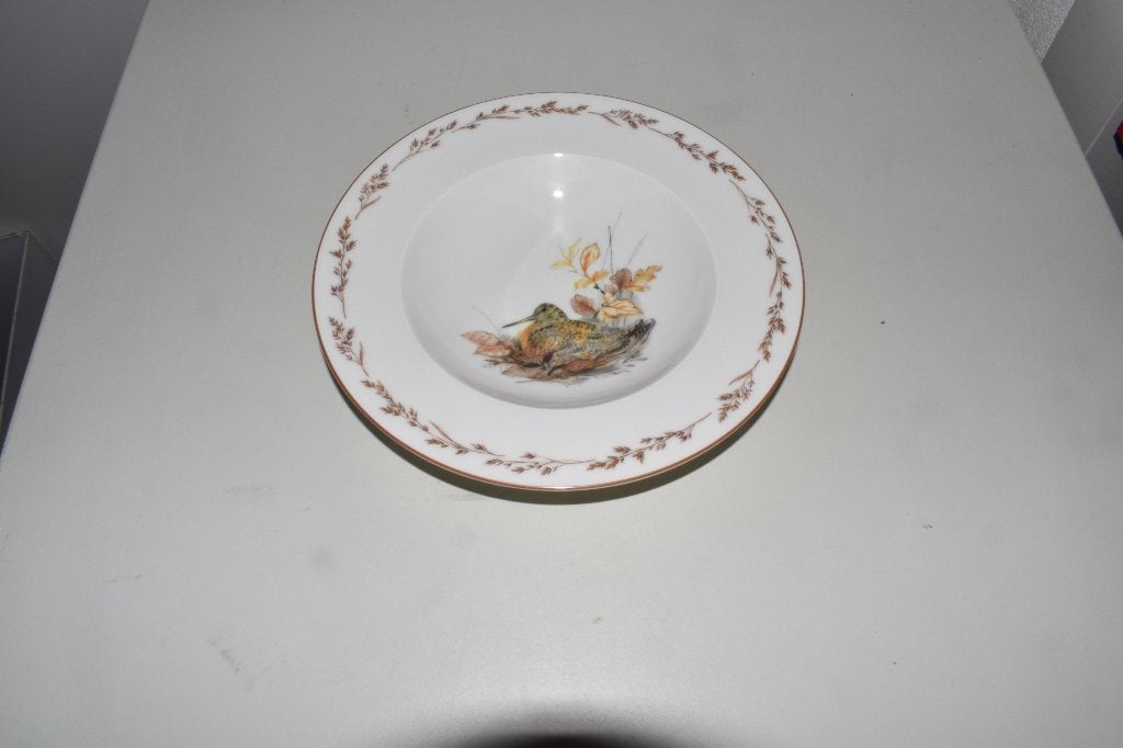 Diep bord Houtsnip Natuurservies Tettau, Info@detagrijn.com, Nieuw, Ophalen of Verzenden, Bord(en)