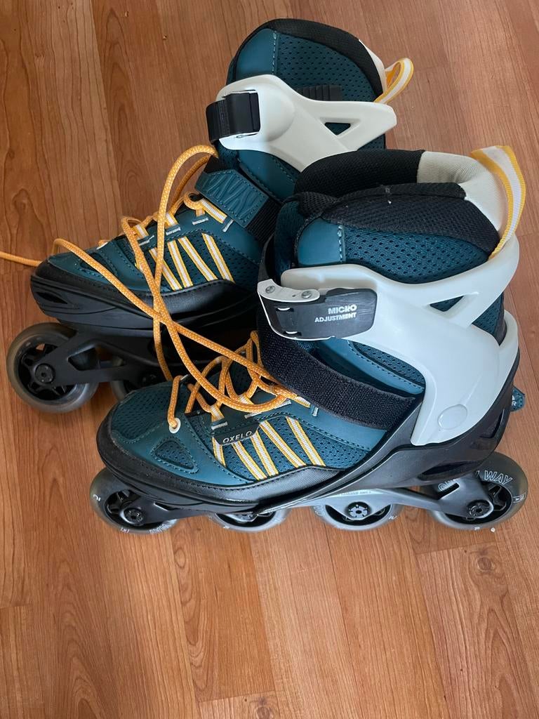 Verstelbare Oxelo Inline Skates - Maat 38-41, Verstelbaar, Kinderen, Zo goed als nieuw, Inline skates 4 wielen