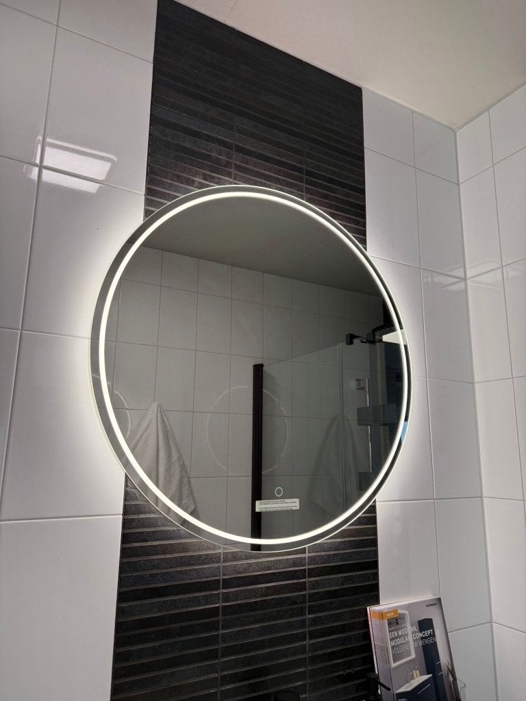 Complete Geberit badmeubelset 80 cm met spiegel – mat blauw, Ophalen, Overige typen, Nieuw, 50 tot 100 cm
