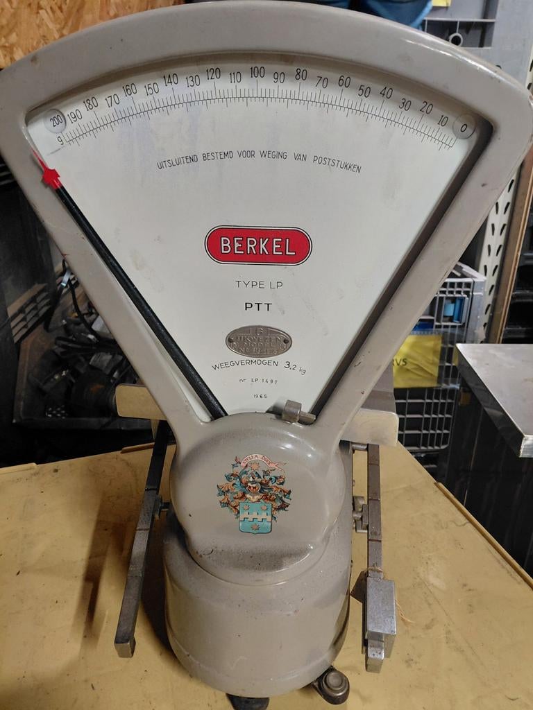 Berkel weegschaal type LP 3,2KG ex PTT. 1965, Ophalen, Winkelweegschaal, Minder dan 10 kg