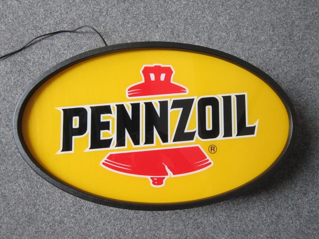 PENNZOIL LAMP LICHTRECLAME, Verzamelen, Merken en Reclamevoorwerpen, Ophalen, Zo goed als nieuw, Lichtbak of (neon) lamp