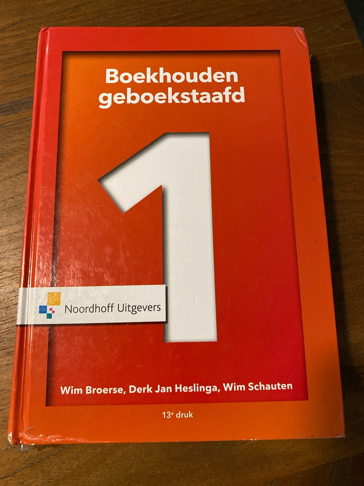 Boekhouden geboekstaafd 1 - 13e druk (Noordhoff), Ophalen of Verzenden, Gamma, Zo goed als nieuw, HBO