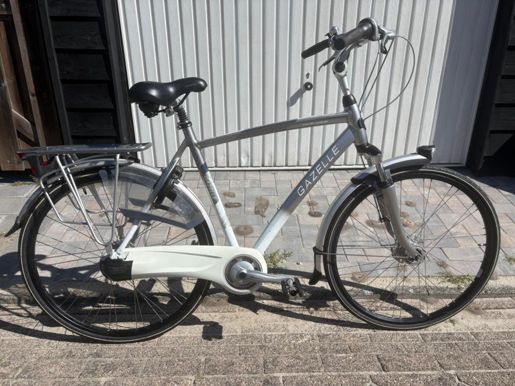 Gazelle Herenfiets 57cm(174-192cm) 8v, Ophalen, Gebruikt, Versnellingen, 57 tot 61 cm
