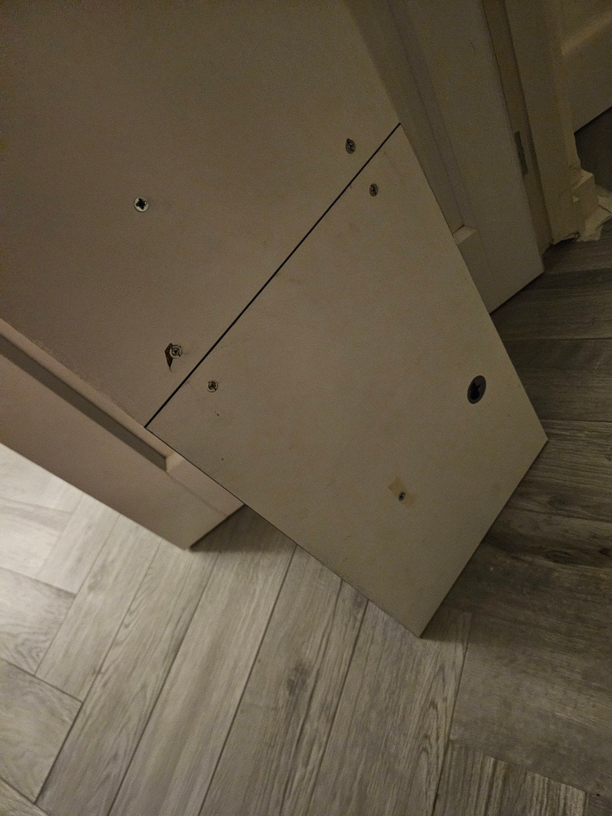 Zwarte en witte hoogglans muurplank, Ophalen, Gebruikt