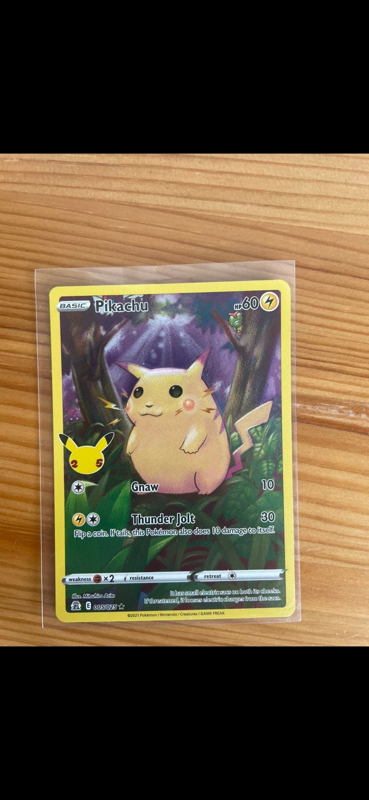Pikachu 005/025, Ophalen of Verzenden, Zo goed als nieuw