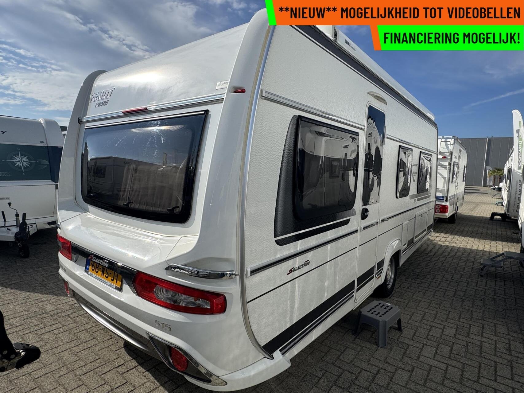 FENDT BIANCO SELECTION 515 SG, ENKELE BEDDEN, LUIFEL, MOVER, Caravans en Kamperen, Rondzit, Bedrijf, Hordeur, Fendt