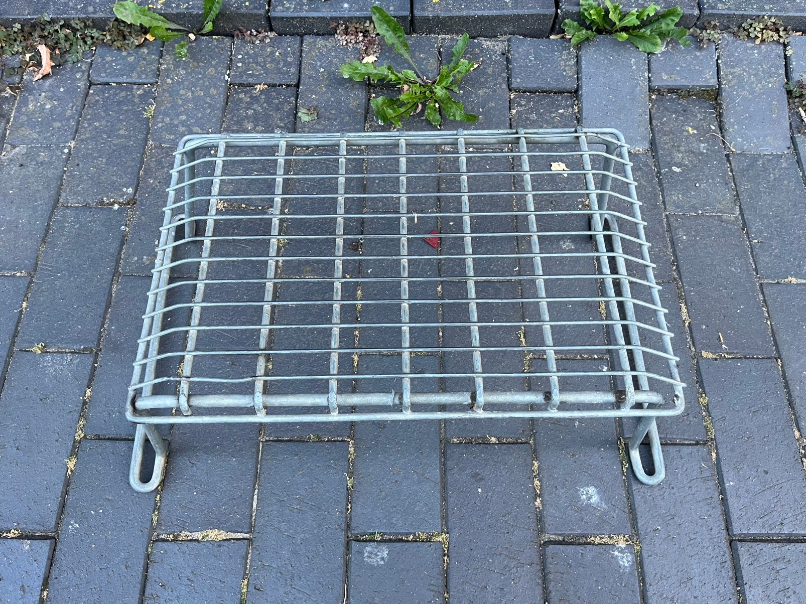 Vintage metalen caravan opstapje, Caravans en Kamperen, Caravan accessoires, Ophalen, Gebruikt