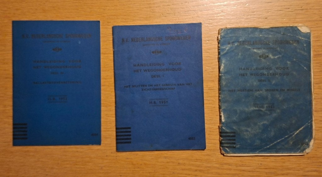 Oude Handleidingen NS Wegonderhoud, Ophalen of Verzenden, Gebruikt, Trein, Boek of Tijdschrift