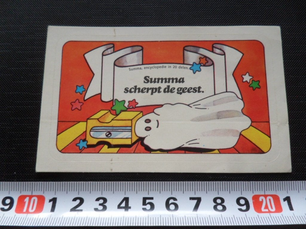 sticker SUMMA scherpt de geest  strip, Ophalen, Zo goed als nieuw