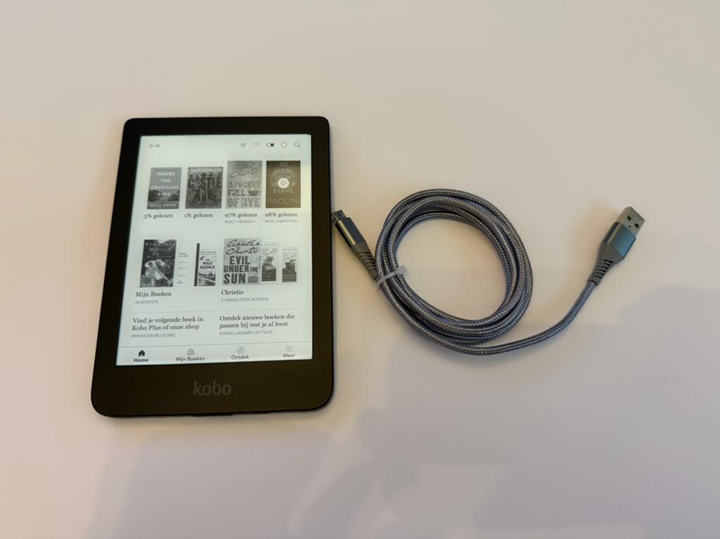 Kobo Clara HD E-reader | Kabel | nette staat, Kobo, Kobo, 8 GB, Verzenden