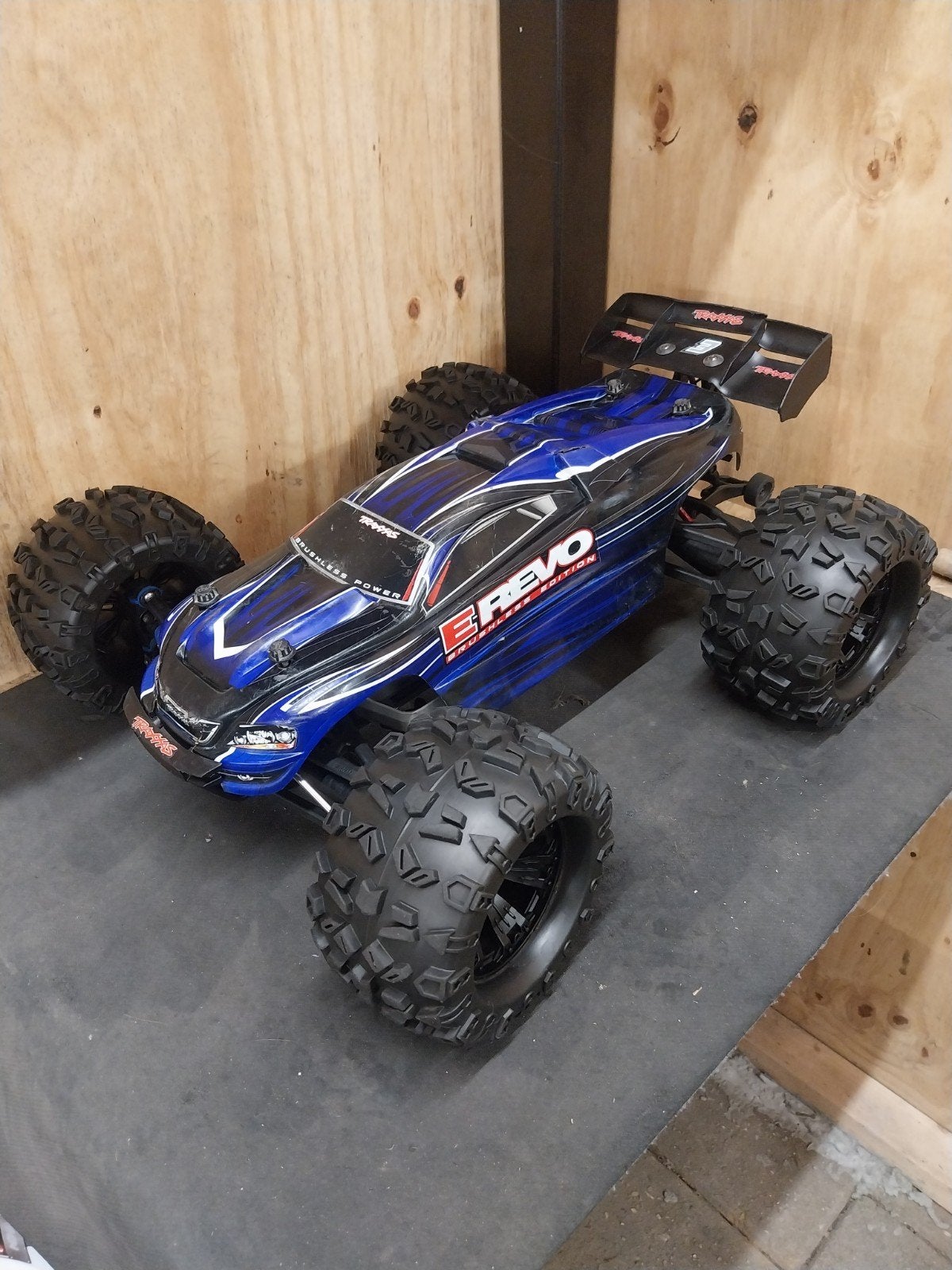 Traxxas E-Revo 1/8 ROLLER, Ophalen of Verzenden, Gebruikt, Schaal 1:8