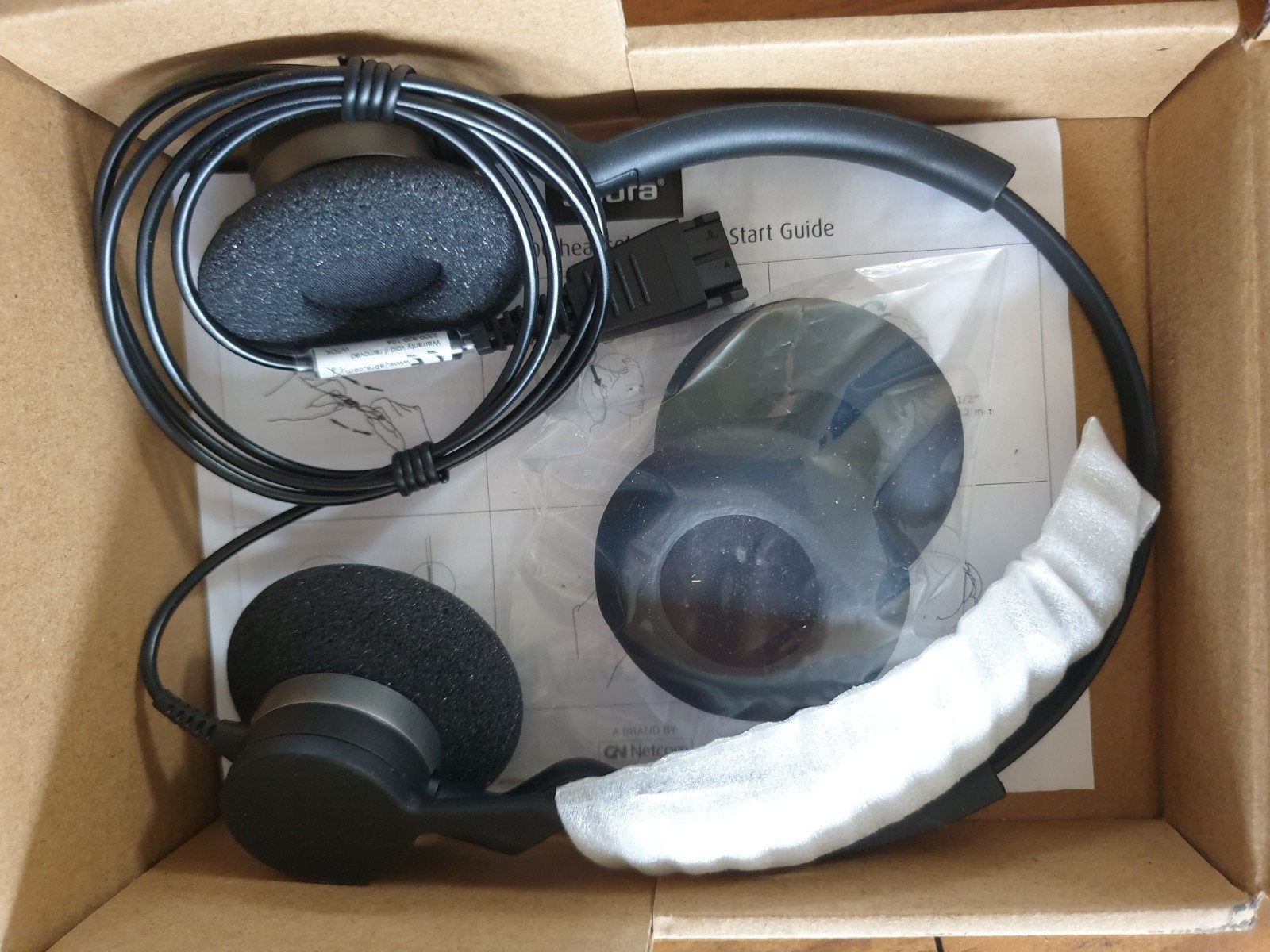 Nieuw! 7x Jabra Biz 2300 Duo Headset+Jabra Link 230 USB, Nieuw, Ophalen of Verzenden, Over-ear, Handleiding