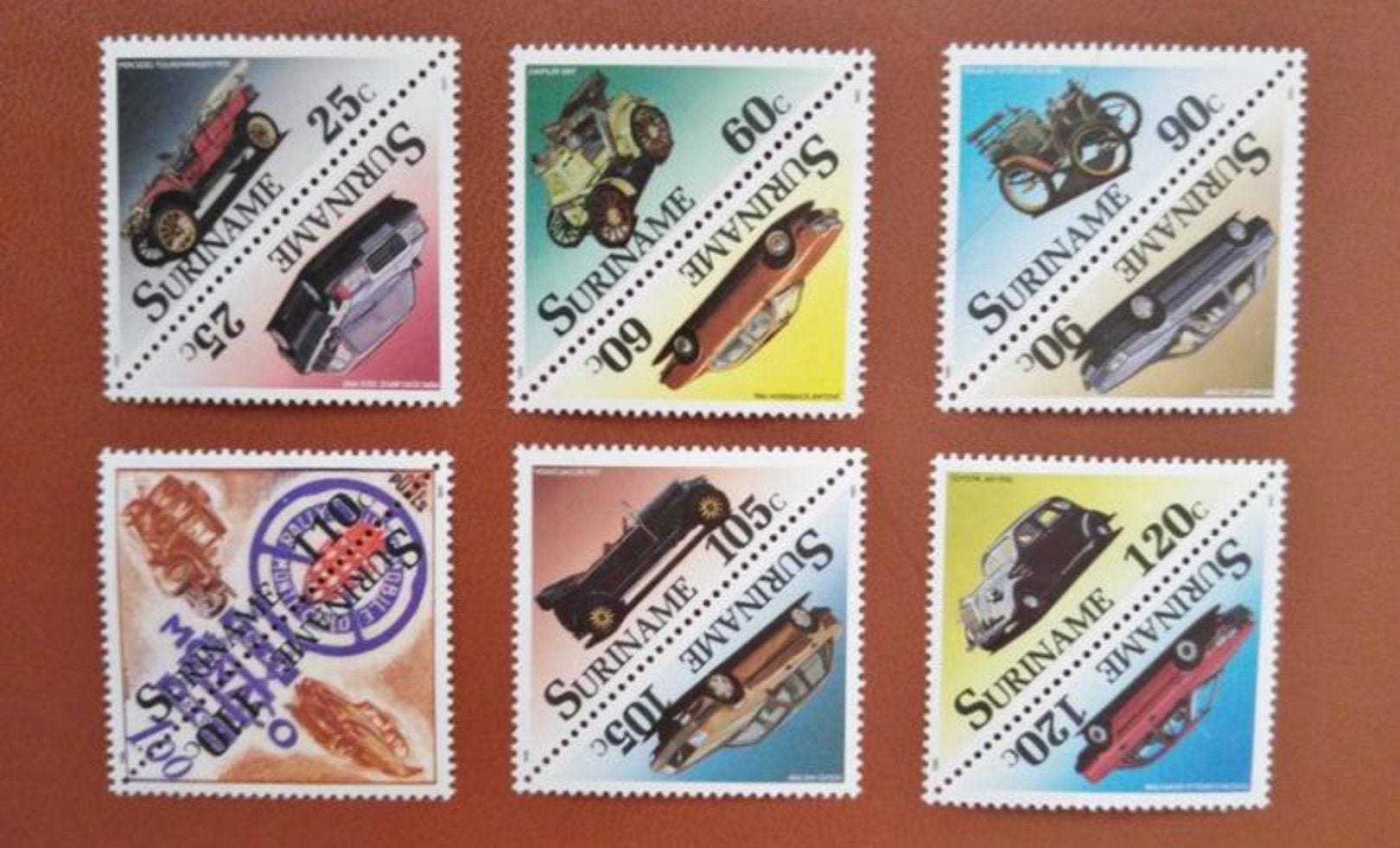 Te koop serie auto’s Suriname postfris, Ophalen of Verzenden, Postfris