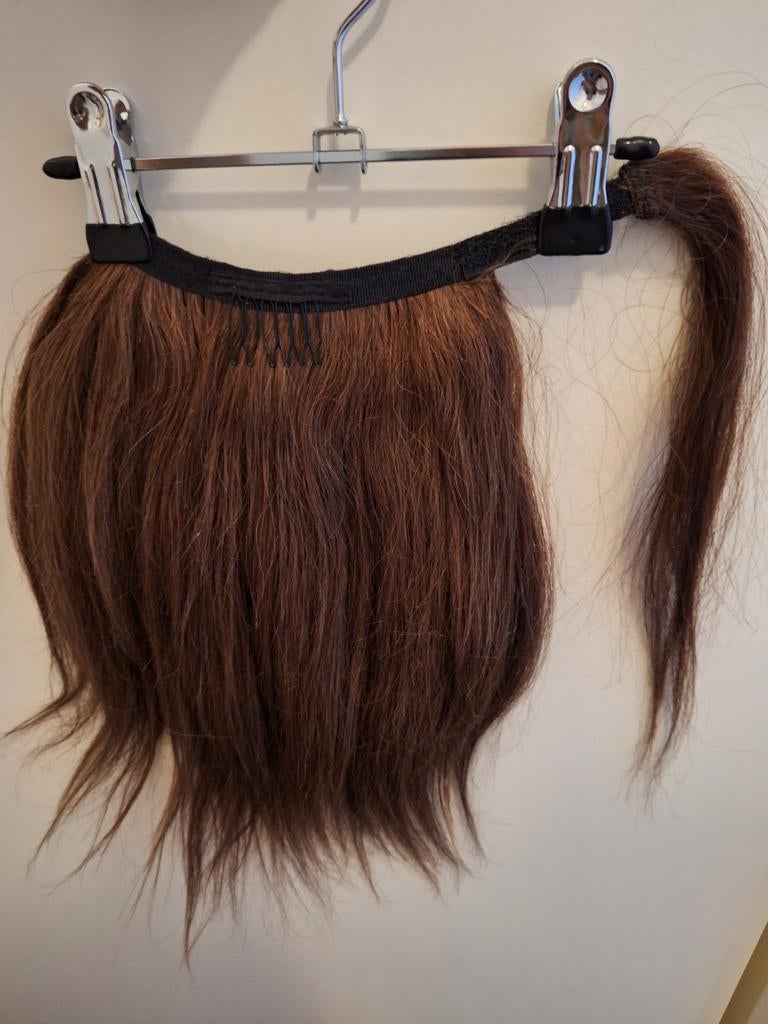 Haarstuk bruin 35cm lengte, Sieraden, Tassen en Uiterlijk, Uiterlijk | Haarverzorging, Ophalen of Verzenden, Nieuw, Pruik of Haarverlenging