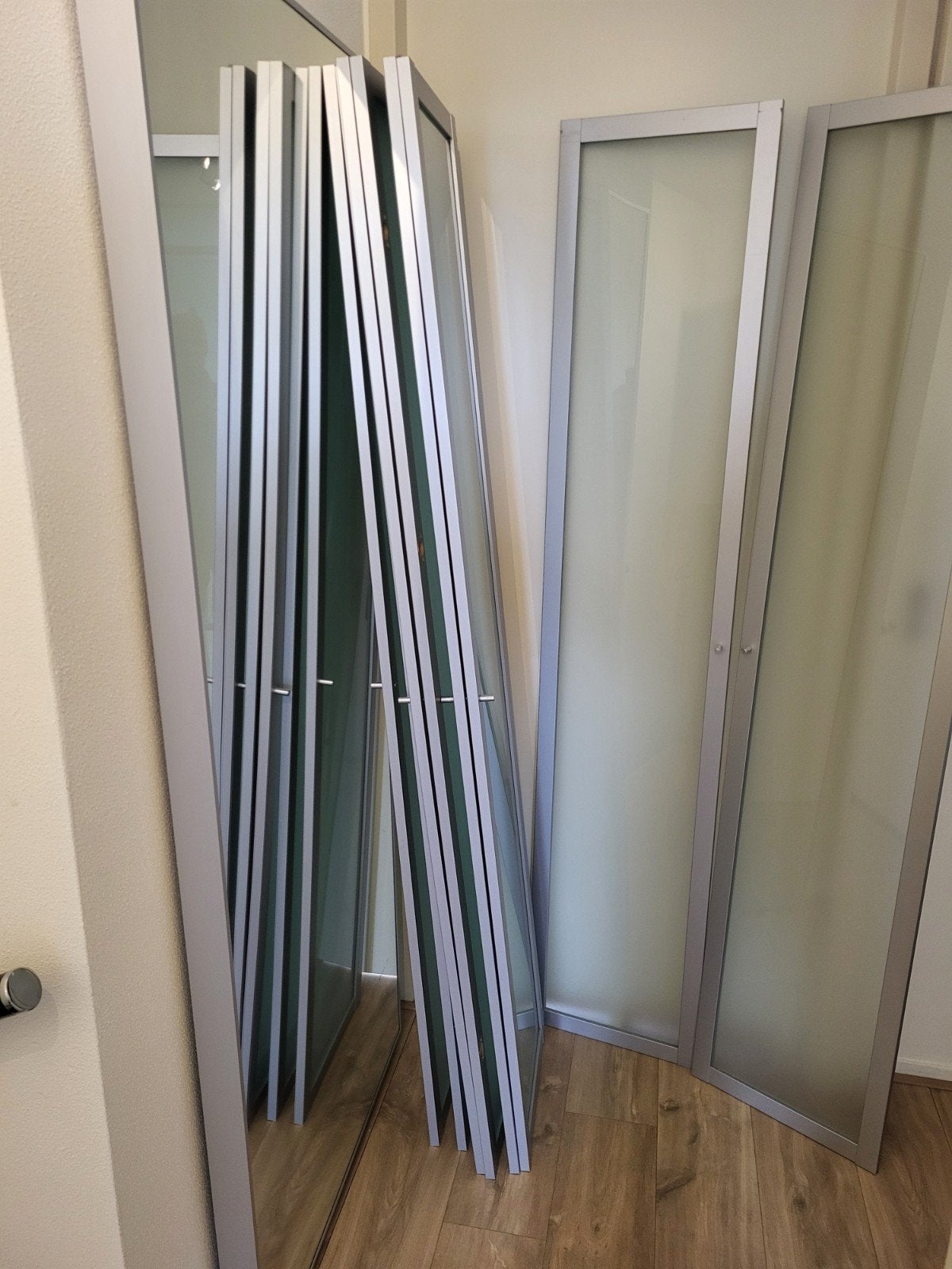 Ikea Billy deuren met glas (8 stuks, 192x40 cm), Huis en Inrichting, Ophalen, Minder dan 50 cm, Gebruikt, Glas