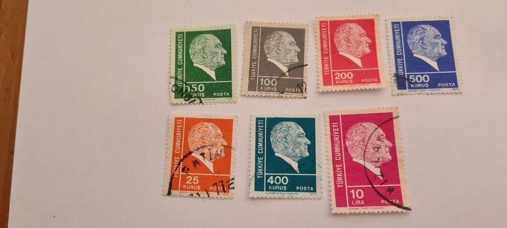 8123 turkije mustafa kemal ataturk, Verzenden, Overige landen
