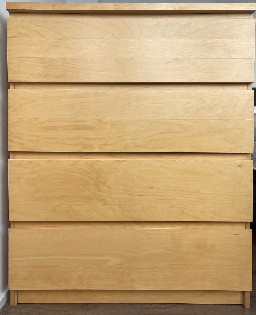 IKEA MALM Ladekast 4 Laden Berken 80x48x100 | 2 Beschikbaar, Huis en Inrichting, Ophalen, Gebruikt, 50 tot 100 cm, 3 of 4 laden