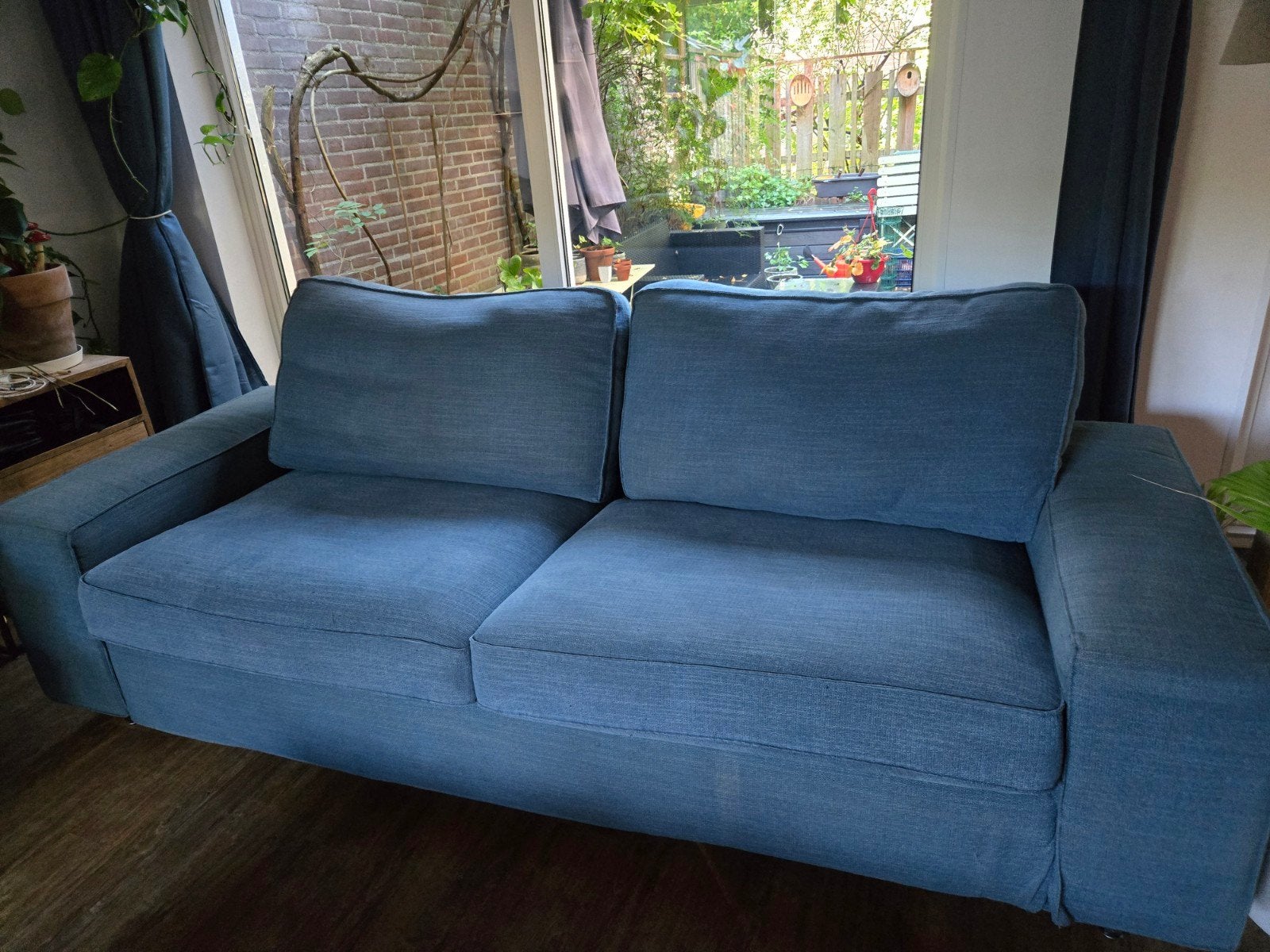 ikea kivik 3 zits bankTallmyra blauw, Ophalen, Driepersoons, 75 tot 100 cm, Zo goed als nieuw