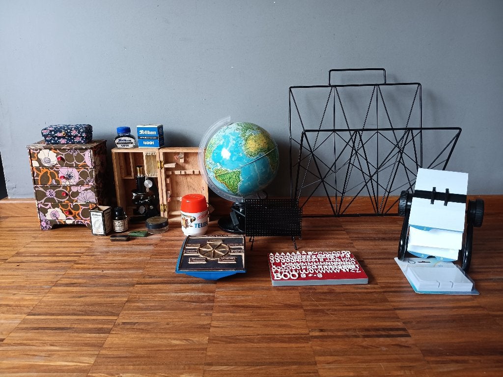 Lot brocante kantoorspulletjes / bureauspulletjes, Antiek en Kunst, Ophalen of Verzenden
