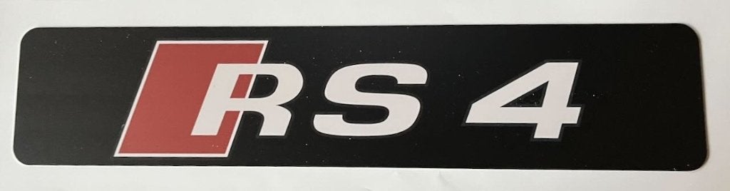 AUDI RS4   - showplaat  kentekenplaat -, Verzamelen, Ophalen of Verzenden, Zo goed als nieuw, Auto's