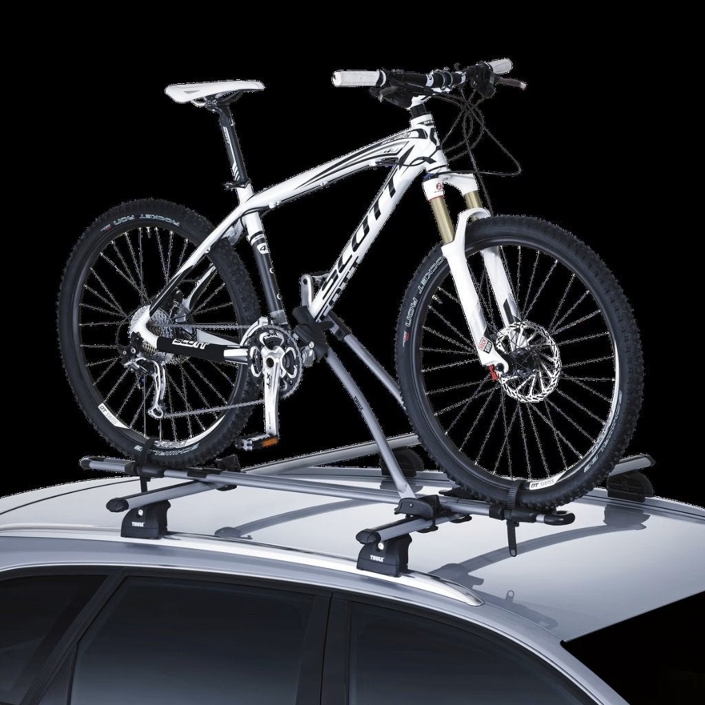 Thule FreeRide fietsdrager voor op het dak (2e drager), Auto diversen, Ophalen, Brede banden, Zo goed als nieuw, Dakdrager