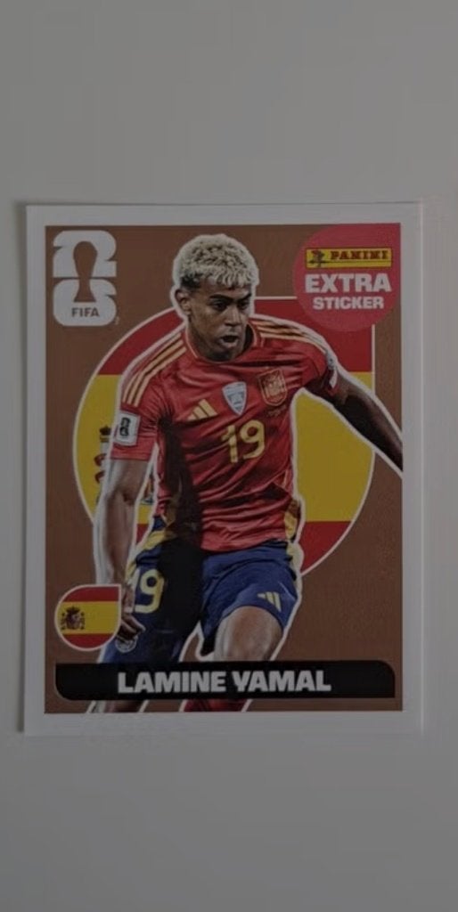 Lamine yamal extra sticker brons, Verzenden, Nieuw, Buitenlandse clubs, Poster, Plaatje of Sticker