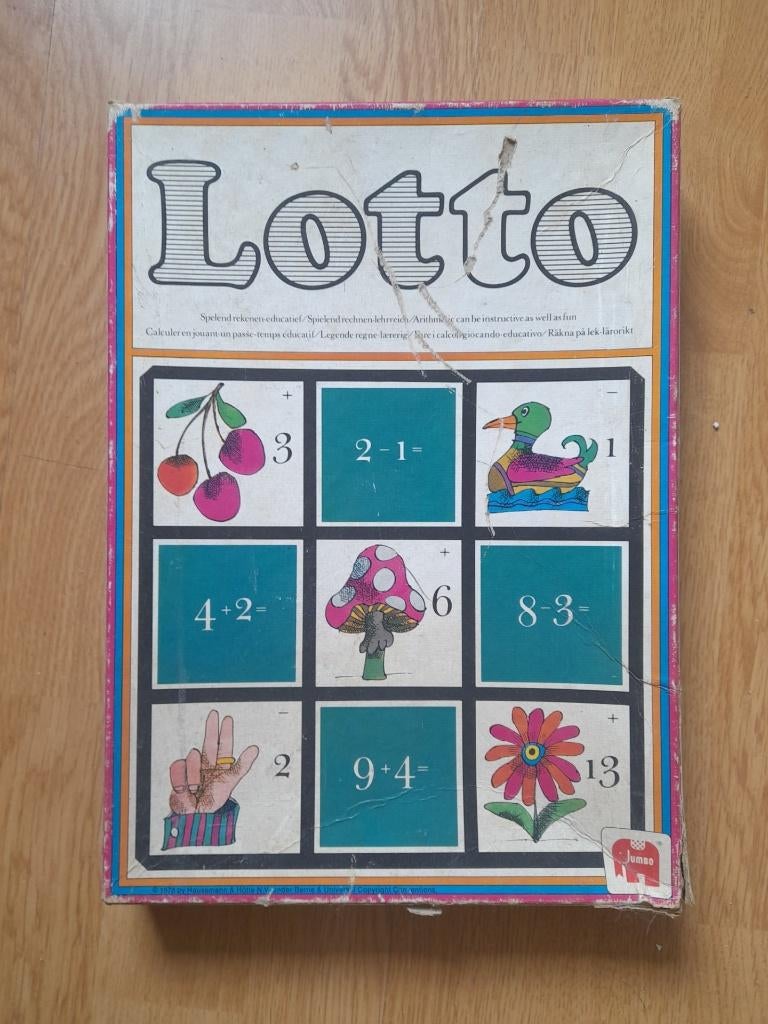 Lotto (spelend rekenen - educatief) Vintage, Vijf spelers of meer, Ophalen of Verzenden, Zo goed als nieuw