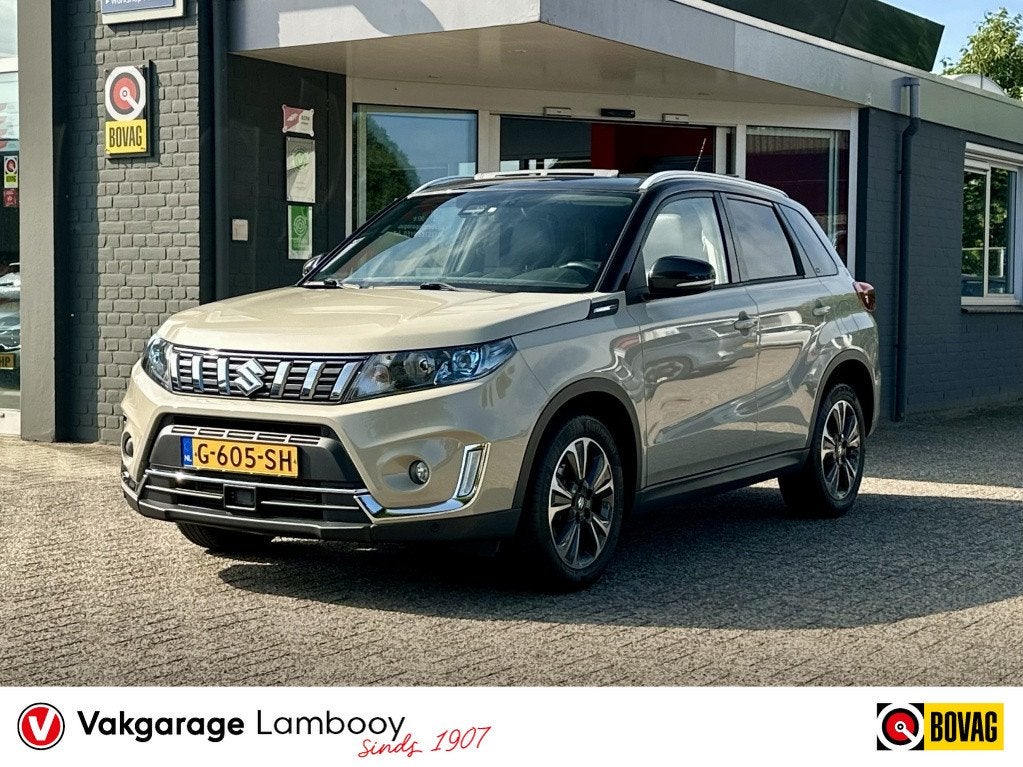 Suzuki Vitara 1.4 140PK Boosterjet Stijl Automaat Panodak NL, Auto's, Suzuki, Gebruikt, Euro 6, 4 cilinders, Bruin